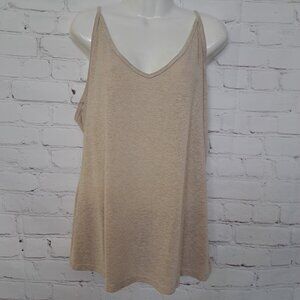 Jennifer Lopez Metallic Soft Cami Top Size XL